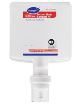 Soft Care® Alcohol Free Instant Hand Sanitizer. 1300 mL. Fresh scent. 6 count.