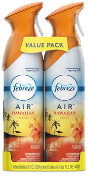 Febreze® AIR™ Aerosol Spray. 8.8 oz. Hawaiian Aloha scent. 2 cans/pack