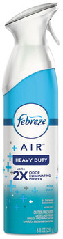 Febreze® AIR™ Heavy Duty Aerosol Spray. 8.8 oz. Crisp Clean scent. 6 cans/case.