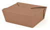 A Picture of product 964-408 SCT® ChampPak™ Retro Carryout Boxes. 6 X 4-3/4 X 2-1/2 in. Kraft. 300 count.