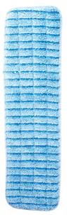 Microfiber Flat Mop.  Blue Color. 18" Wide.  12 Mops/Case.