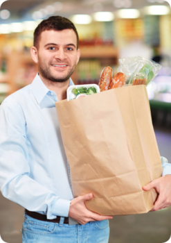 Sack. 12" x 7" x 17", 1/6 BBL, 40# Basis Weight, Kraft Paper, 400 Bags/Pack.
