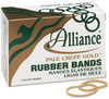 A Picture of product ALL-20325 Alliance® Pale Crepe Gold® Rubber Bands, Size 32, 3 x 1/8, 1lb Box