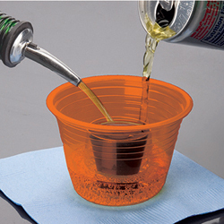 Party Bombers Shot Cups. 1 oz inner chamber, 2.75 oz outer chamber. Orange. 500 count.
