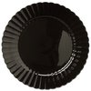 A Picture of product 241-511 Resposables.  10.25" Dinner Plate.  Black Color.  18 Plates/Sleeve, 252/Case