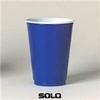 A Picture of product 101-222 Party Plastic Drink Cups.  12 oz.  Blue Color.  Use 640TS Lid.  50 Cups/Sleeve.