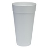 A Picture of product 107-410 Foam Cup.  24 oz.  White Color.  25 Cups/Sleeve.  500/Case