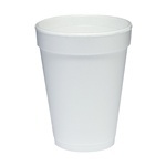 Foam Cup. 14 oz. White Color. 25 Cups/Sleeve.