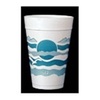 A Picture of product 107-434 Foam Cup.  32 oz.  Horizon Design.  25 Cups/Sleeve, 500 Cups/Case.