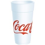 Foam Cup. 24 oz. Coca-Cola Design. 20 Cups/Sleeve.