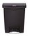 A Picture of product RCP-1883609 Rubbermaid® Commercial Slim Jim® Resin Front Step Style Step-On Container. 8 gal. Black.