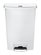A Picture of product RCP-1883561 Rubbermaid® Commercial Slim Jim® Resin Front Step Style Step-On Container. 24 gal. White.