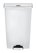 A Picture of product RCP-1883559 Rubbermaid® Commercial Slim Jim® Resin Front Step Style Step-On Container. 18 gal. White.
