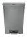A Picture of product RCP-1883606 Rubbermaid® Commercial Slim Jim® Resin Front Step Style Step-On Container. 24 gal. Gray.