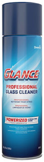 Glance Powerized Glass and Surface Cleaner, Ammonia Scent, 19 oz Aerosol, 12/CT