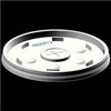 A Picture of product 120-408 Straw Slot Lid.  Translucent.  Fits 12J16, 14J16, 16J16, 20J16, 24J16, 12U16, 16U16, 20U16, 24U16 Cups.