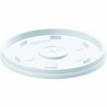 Straw Slot Lid.  Translucent.  Fits 10J10 Cups.
