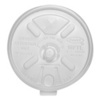 A Picture of product 120-424 Lift n' Lock with Straw Slot Lid.  Translucent.  Fits 12J16, 14J16, 16J16, 20J16, 24J16, 12X16, 14X16, 16X16, 20X16, 24X16, 12U16, 16U16, 20U16, 24U16 Cups.