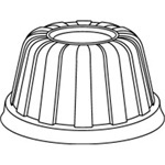 High Dome Lid.  Clear.  Fits 32AJ20, 8SJ20, 12SJ20, 16MJ20, 5B20, 6B20, 8B20, 10B20 Cups.