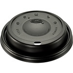 Cappuccino Lid. Black. Fits 12J16, 14J16, 16J16, 20J16, 24J16, 12X16, 14X16, 16X16, 20X16, 24X16, 12U16, 16U16, 20U16, 24U16 Cups.