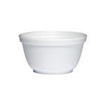 Foam Bowls.  10 oz.  White.  50 Bowls/Sleeve.