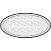 A Picture of product 193-121 Caterware® Deluxe Embossed Aluminum Trays.  12" Diameter.