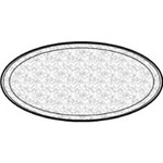 Caterware® Deluxe Embossed Aluminum Trays.  18" Diameter, 50 Trays/Case.