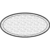 A Picture of product 193-132 Caterware® Deluxe Embossed Aluminum Trays.  18" Diameter, 50 Trays/Case.