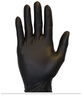 A Picture of product 963-783 The Safety Zone® Powder 3.5 mil Free Nitrile Gloves. Size XXL. Black. 100/box, 10 boxes/case.