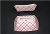 A Picture of product 193-375 SCT Southland™ Red Check Food Trays. 2 lb. 5-27/32 X 3-63/64 X 1-1/2 in. 250/sleeve, 4 sleeves/case.
