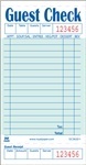 REST.PAD WHTIE TAG/GREEN TINT. 3.5 X 6.75 2500 CKS PER CS 15-LINE CK W/# GUEST RECEIPT.