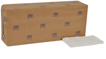 Tork Advanced 3-Ply 1/8 Fold Dinner Napkins. 17 X 16 in. White. 1740 count.