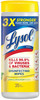 A Picture of product RAC-81145 LYSOL® Brand Disinfecting Wipes,  Lemon and Lime Blossom, 7" x 8" Wipe, 35 Wipes/Canister, 12 Canisters/Case.