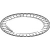 A Picture of product 236-101 Placesetter® Deluxe Laminated Foam Tableware. 8-1/2" x 11-1/2" Oval Platter. White Color. 500/Case