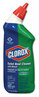 A Picture of product 966-724 Clorox Professional Toilet Bowl Cleaner with Bleach. Fresh Scent. Non acid gel formula. 24 oz Bottle, 12/cs.