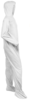 A Picture of product KCC-44334 KleenGuard™ A40 Liquid and Particle Protection Coveralls with Elastic Cuff & Ankle, Hood, Boots, and Front Zipper. 2X-Large. White. 25/Carton.