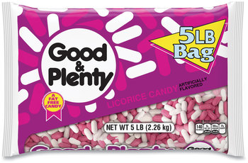 Good & Plenty Licorice Candy, 5 lb Bag, Free Delivery in 1-4 Business Days