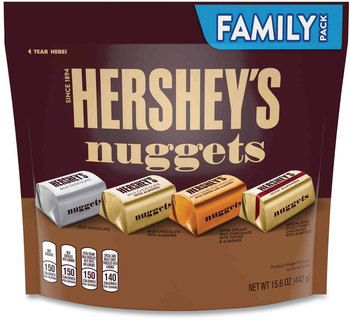 Hershey®'s Nuggets Family Pack, Assorted, 15.6 oz Bag, Free Delivery in 1-4 Business Days