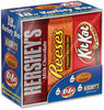 A Picture of product GRR-24600349 Hershey®'s Full Size Chocolate Candy Bar Variety Pack, Assorted 1.5 oz Bar, 18 Bars/Box, Free Delivery in 1-4 Business Days