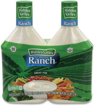 Hidden Valley® Original Ranch Dressing, 40 oz Bottle, 2 Bottles/Pack, Free Delivery in 1-4 Business Days