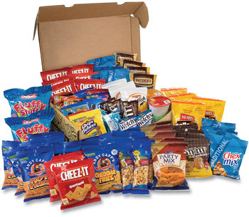 Snack Box Pros Big Party Snack Box, 75 Assorted Snacks, Free Delivery in 1-4 Business Days