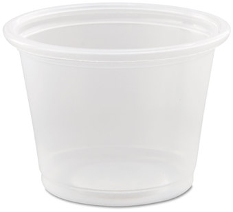 Conex® Complements Portion Cup.  1.00 oz.  Clear.  125 Cups/Sleeve, 20 Sleeves/Case, 2,500 Cups/Case.