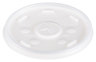 A Picture of product 120-408 Straw Slot Lid.  Translucent.  Fits 12J16, 14J16, 16J16, 20J16, 24J16, 12U16, 16U16, 20U16, 24U16 Cups.