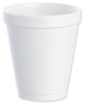 A Picture of product 107-402 Foam Cup.  8 oz.  White Color.  25 Cups/Sleeve, 40 Sleeves/Case, 1,000 Cups/Case.
