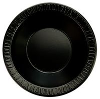 Quiet Classic® Laminated Foam Dinnerware Bowls. 10-12 oz. Black. 125/Sleeve, 1000 Bowls/Case.