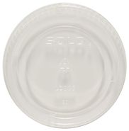 Polypropylene Portion Cup Lid - Clear, 4" Diameter, 1,000 Lids/Case.