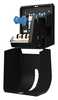 A Picture of product 892-312 GP PRO™ Universal Push-Paddle Paper Towel Dispenser. 14.750 X 13.500 X 10.875 in. Opaque Black.