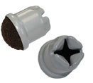 Slip-On® Floor Savers® Floor Protectors. 1.5 in. Gray. 100/Box.