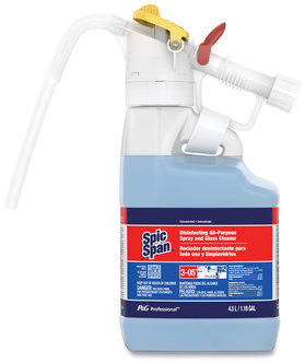 P&G Professional™ Dilute 2 Go, Spic and Span Disinfecting All-Purpose Spray and Glass Cleaner. 4.5 L. Fresh Scent. 1 Bottle/Case.