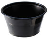 A Picture of product 106-816 Fabri-Kal® Polystyrene Portion Cup. 4.0 oz. Black, 125 Cups/Sleeve, 20 Sleeves/Case.